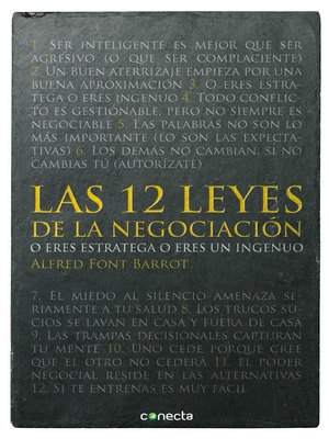 cover image of Las 12 leyes de la negociación